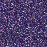 Miyuki rocailles kralen 15/0 - Purple lined amethyst ab 15-356